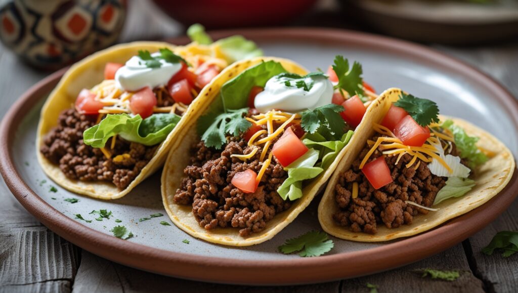 ground beef tacos