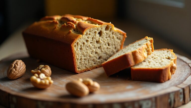 banana bread with walnuts