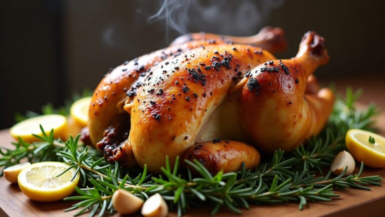 lemon garlic roast chicken