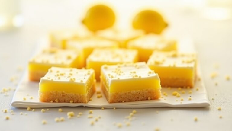 lemon bars with glaze