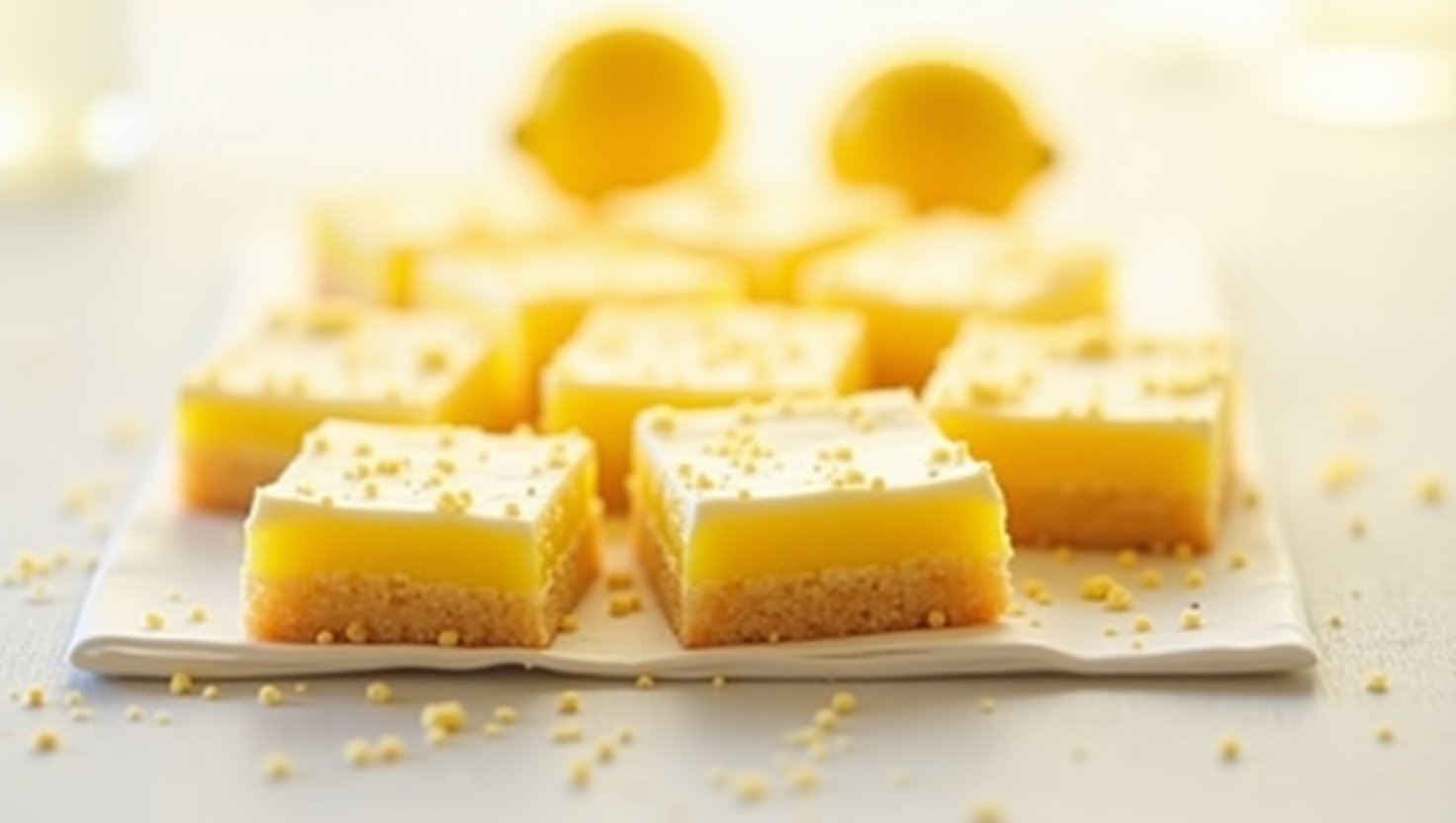 lemon bars with glaze