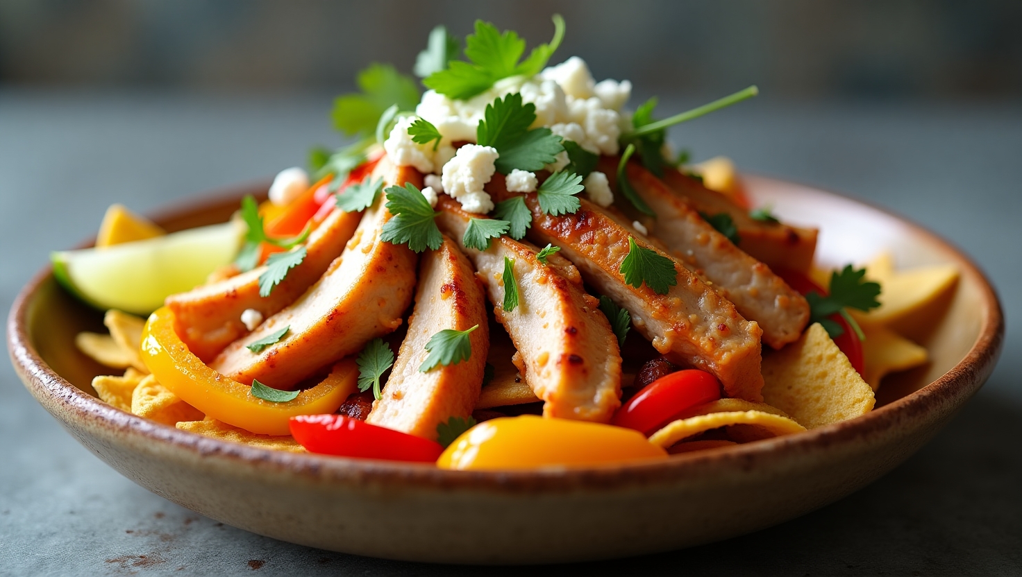 chicken fajita bowl
