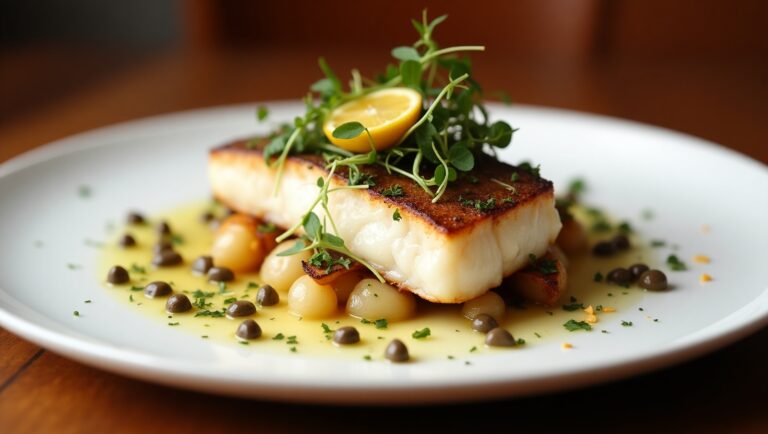 pan seared sea bass