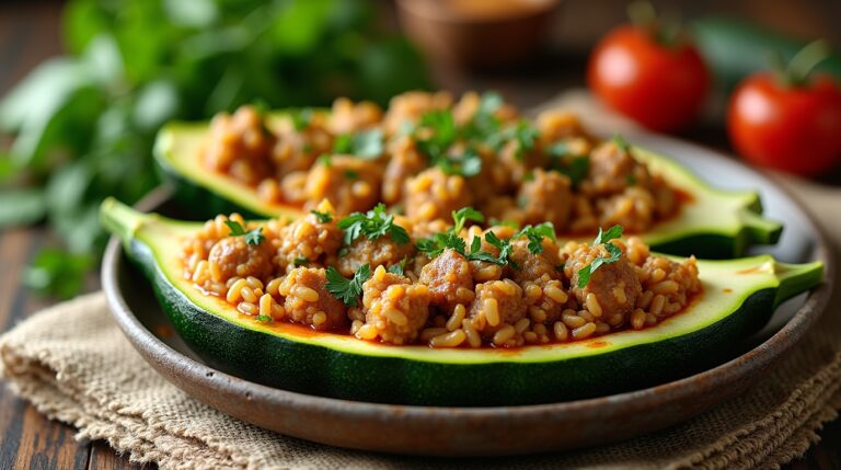 stuffed zucchini boats