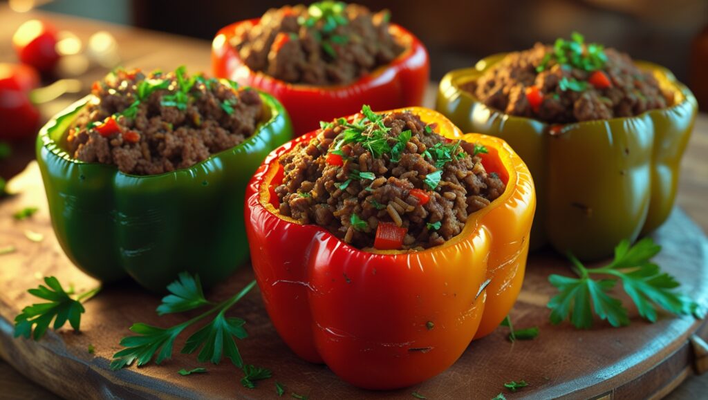 stuffed bell peppers with beef