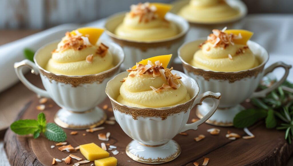mango mousse cups